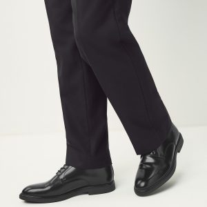 VER244 Black Derby Shoes