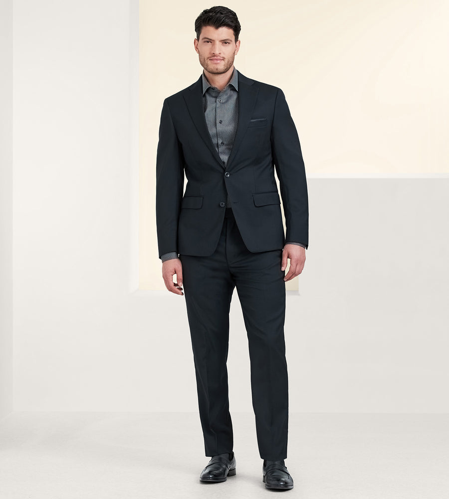 VER262 Slim Fit Stretch Solid Suit - Image 4