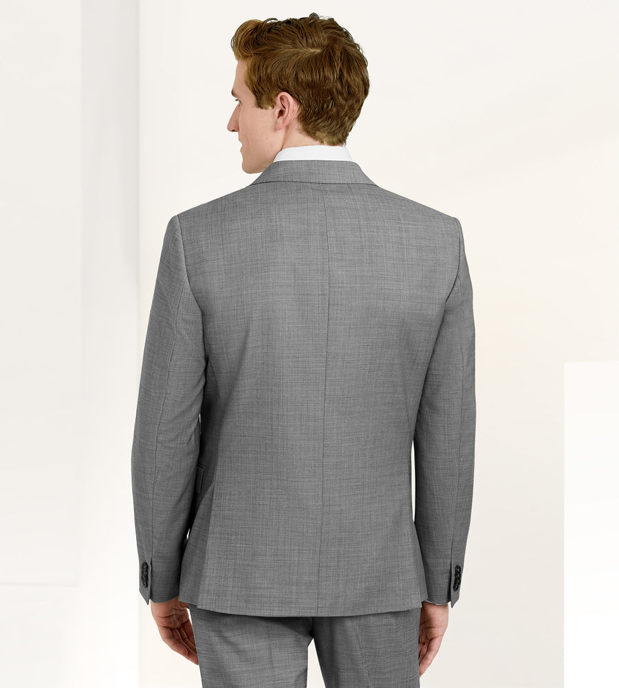 VER268 Slim Fit Stretch Solid Suit - Image 3