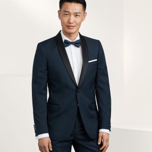 VER265 Slim Fit Stretch Shawl Collar Tuxedo