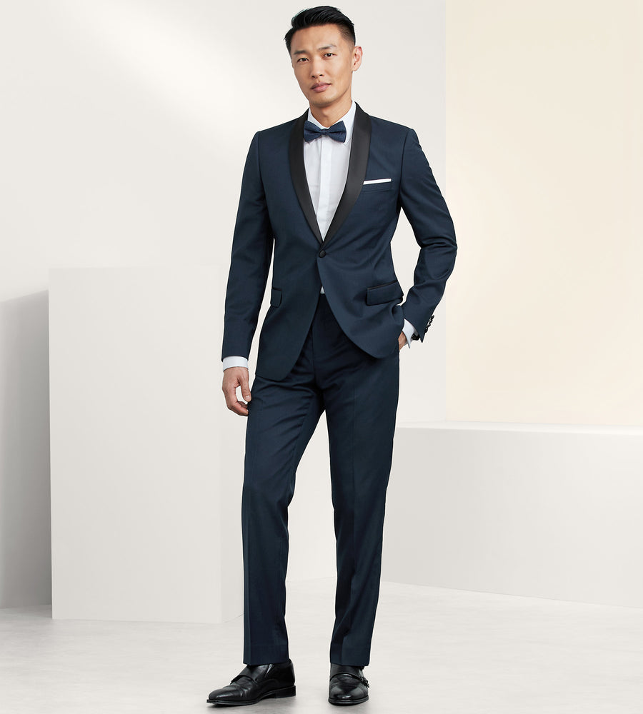 VER265 Slim Fit Stretch Shawl Collar Tuxedo - Image 4