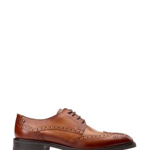 VER243 London Tan Brown Pocket Brogue Shoe