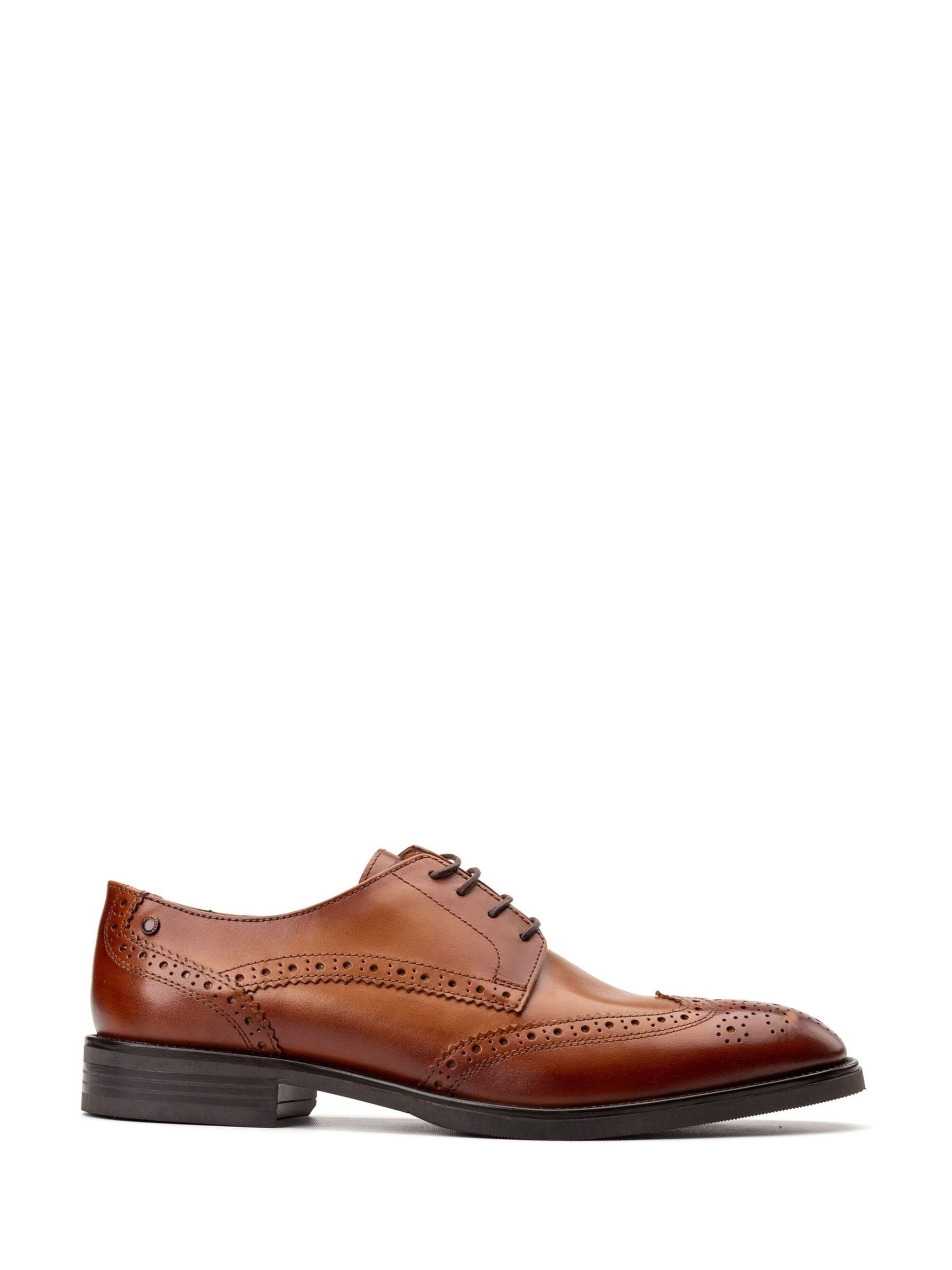 VER243 London Tan Brown Pocket Brogue Shoe
