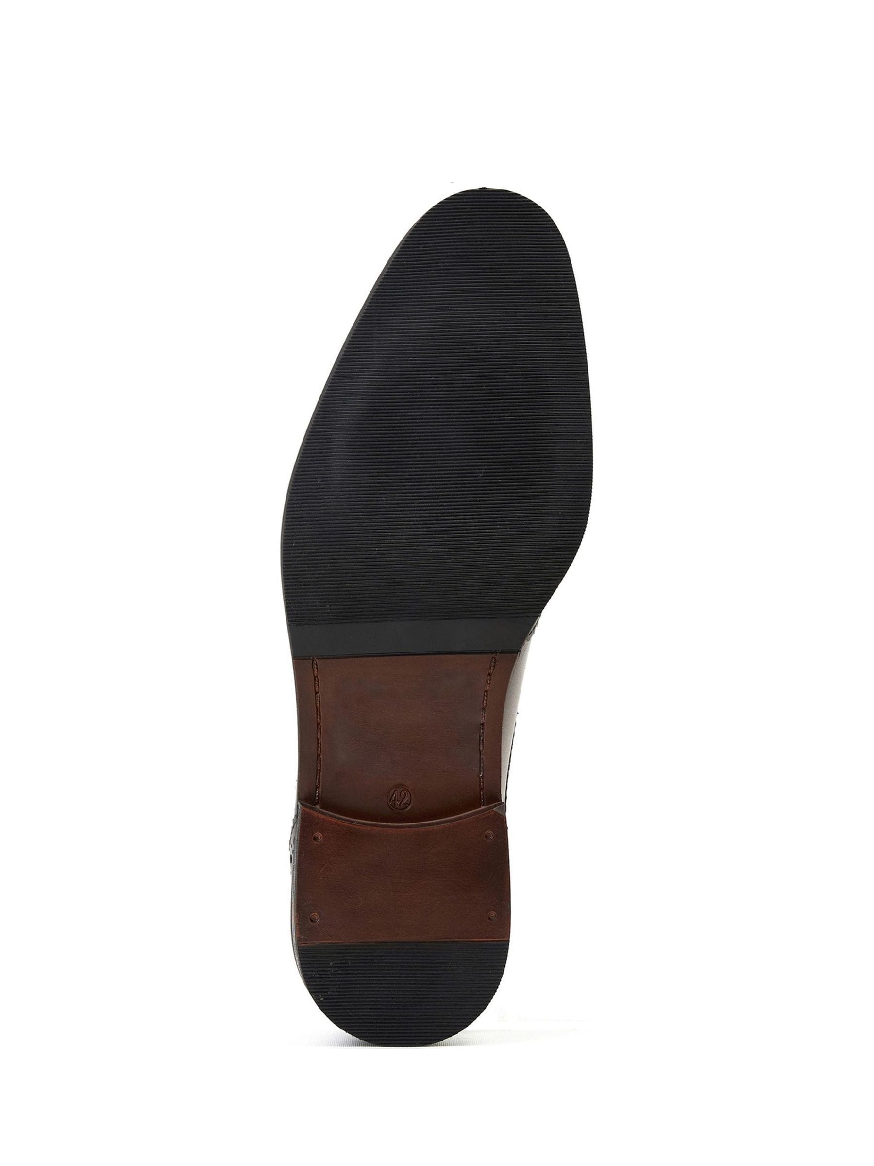 VER243 London Tan Brown Pocket Brogue Shoe - Image 4