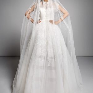 VER230 Ruffle Organza Ball Gown