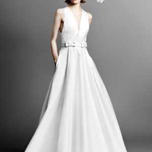VER227 Taffeta Wedding Dress with Pockets