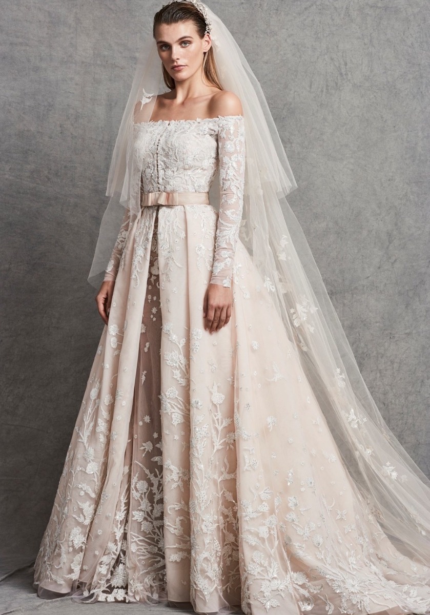 VER235 Heavily Beaded Mermaid Wedding Dress - Image 2