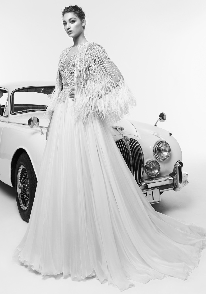 VER238 Embellished Chiffon Wedding Dress
