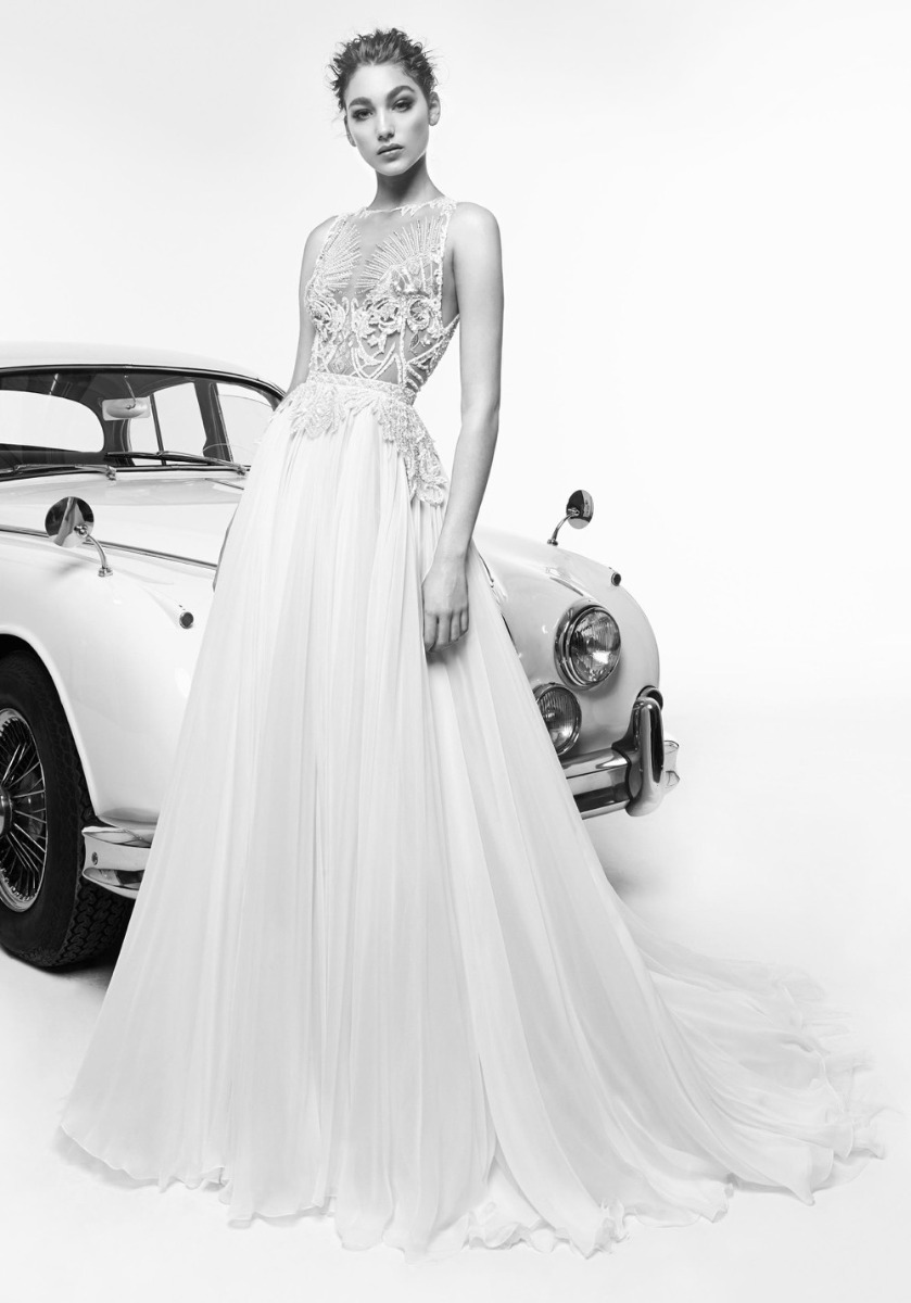 VER238 Embellished Chiffon Wedding Dress - Image 2