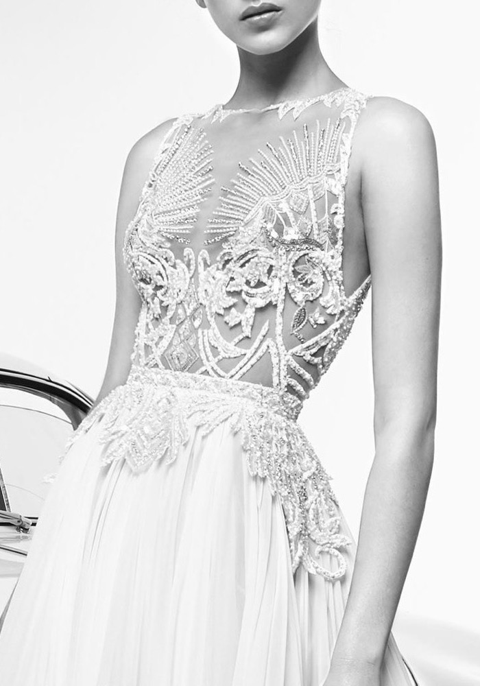 VER238 Embellished Chiffon Wedding Dress - Image 3